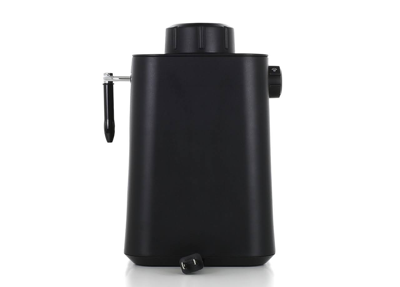 Krups XP1020 Steam Espresso Machine with Glass Carafe, 4-Cup, Black