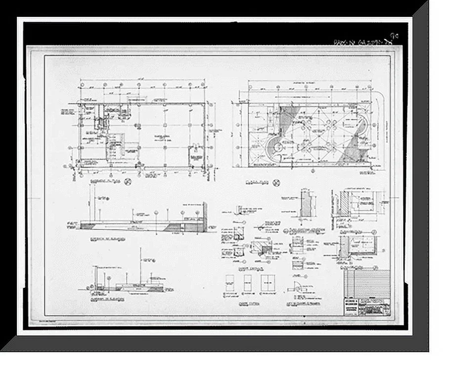 Historic Framed Print, Rich's Downtown Department Store, 45 Broad Street, Atlanta, Fulton County, GA - 98, 17-7/8