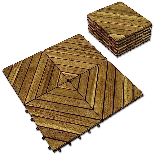 Interlocking Deck Tile (Pack of 10, 12