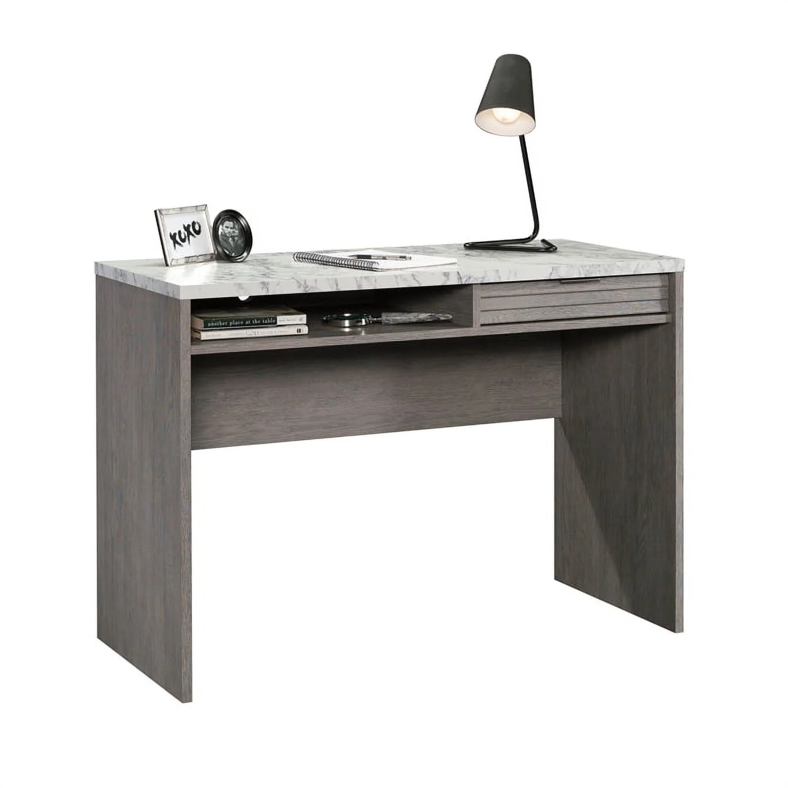 UrbanPro Modern Engineered Wood Writing Desk in Ashen Oak Finish
