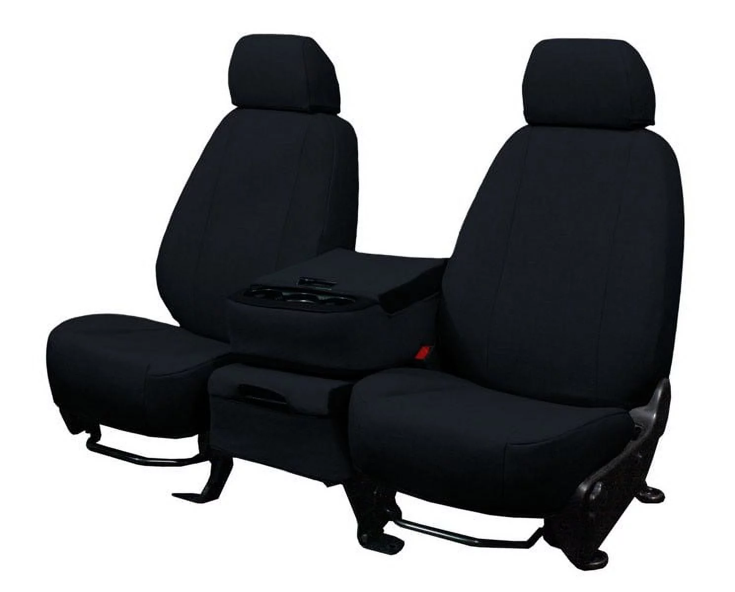 CalTrend Rear 40/20/40 Split Back & Solid Cushion Tweed Seat Covers for 2015-2022 Jeep Renegade - JP220-01TT Black Insert with Black Trim