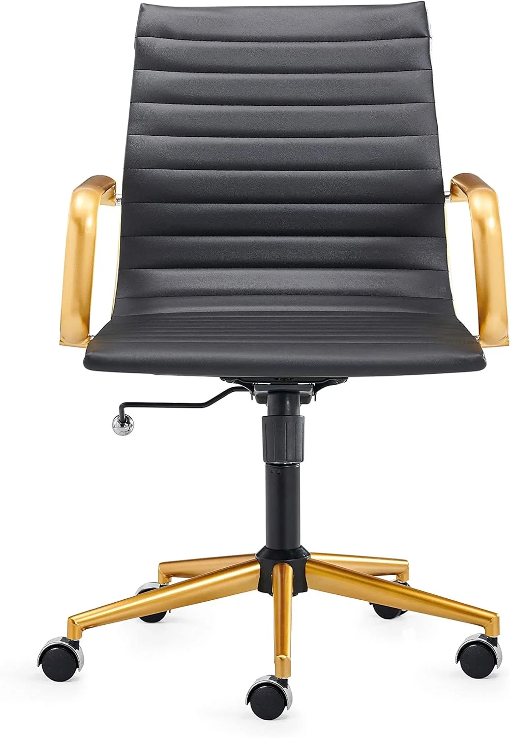 Executive And Black Office Chair Rolling Office Chair With Back Support Ergo Office Chair With Caster Wheels Office Chair For Heavy People 320Lbs Swivel Office Chair (GD-Black)…