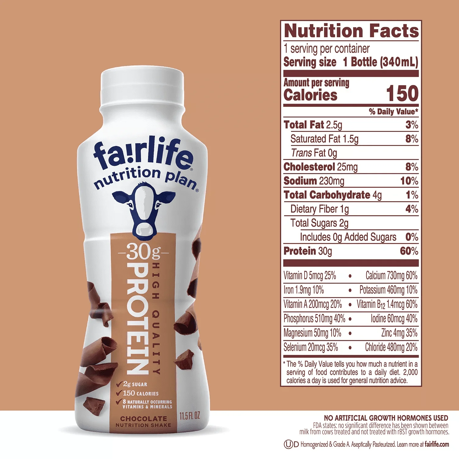 Fairlife Nutrition Plan 30g Protein Shake, Chocolate (11.5 fl. oz, 12 Pack)