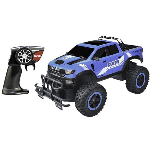 Ram TRX Pickup 1:16 Scale R/C - Blue - Taiyo, 2.4GHz, Remote Control Vehicle, Authentic Design Truck, Off Road, Battery Powered Hobby Car