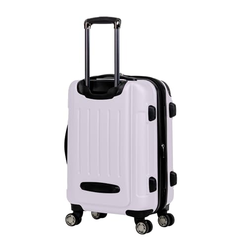Kenneth Cole REACTION Renegade Luggage Expandable 8-Wheel Spinner Lightweight Hardside Suitcase, Navy Blue, 20-Inch Carry On