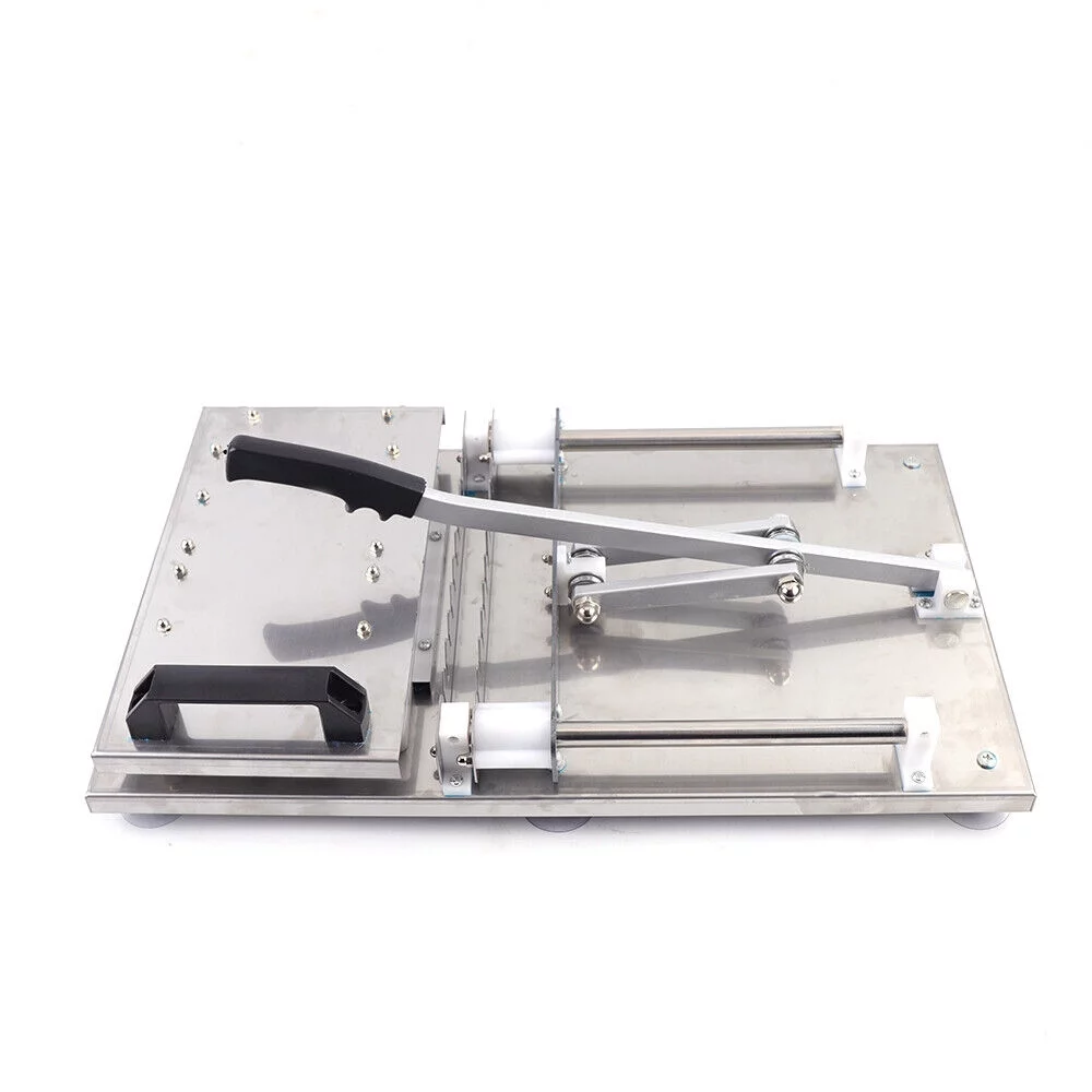 Miumaeov Stainless Steel Multi-Fonction Skewer Meat Machine Manual Mutton Kebab Machine BBQ Bamboo Skewer Satay String Making Machine 10pcs/Batch