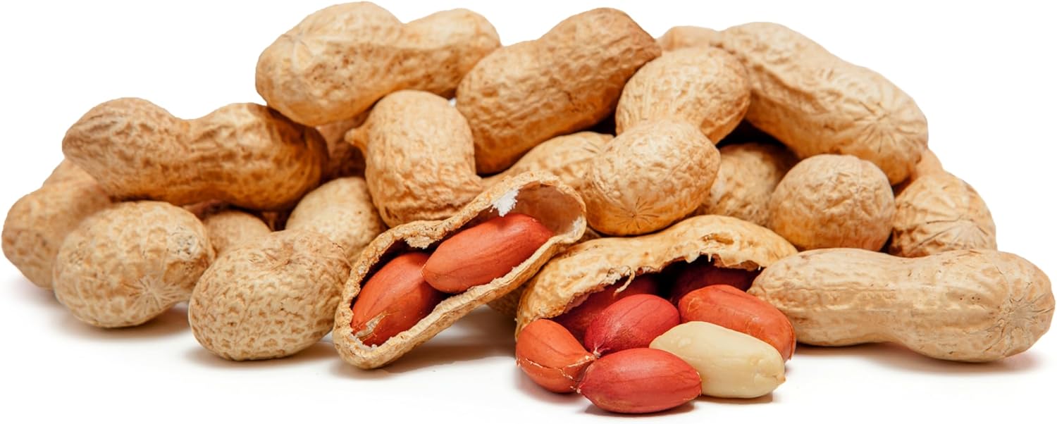 Raw Peanuts in Shell for Birds, Squirrels, Deer, Backyard and Wildlife Animals - 5 lbs, 80 Ounce