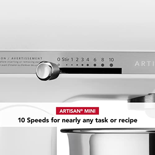 Kitchenaid Artisan Mini Plus 3.5-Qt. Tilt-Head Stand Mixer with Flex Edge Beater,Matte White