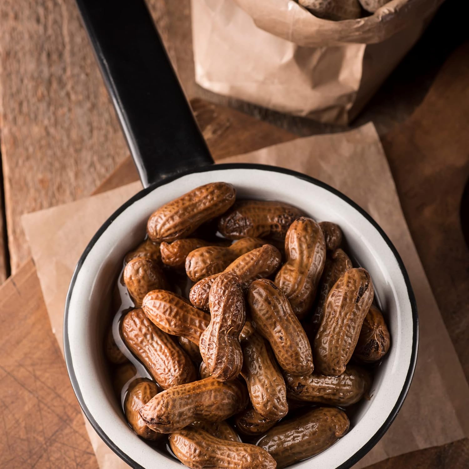 Amish Eco-Farm | Bulk Raw Peanuts in Shell, Virginia Grown by Hamptons Farms | Great for boiling, Squirrels feed, Birds feed and Wildlife. (25 lb box)