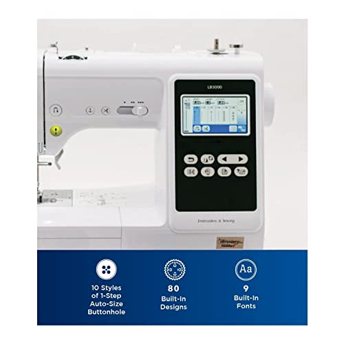 Brother SE600 Sewing and Embroidery Machine, 80 Designs, 103 Built-In Stitches, Computerized, 4