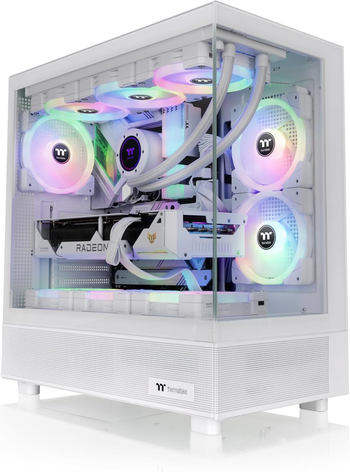 Thermaltake View 270 TG ARGB Snow/ATX Computer Case/ 1 x140mm Pre-Installed ARGB Fan/ 2 Year Warranty