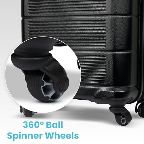 American Tourister Stratum 2.0 Expandable Hardside Luggage with Spinner Wheels, Purple Haze, Carry-on