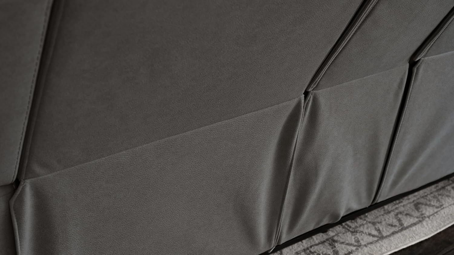 Abbyson Living Margaret 3PC Fabric Manual Reclining Sofa Collection, Charcoal Living Room Set