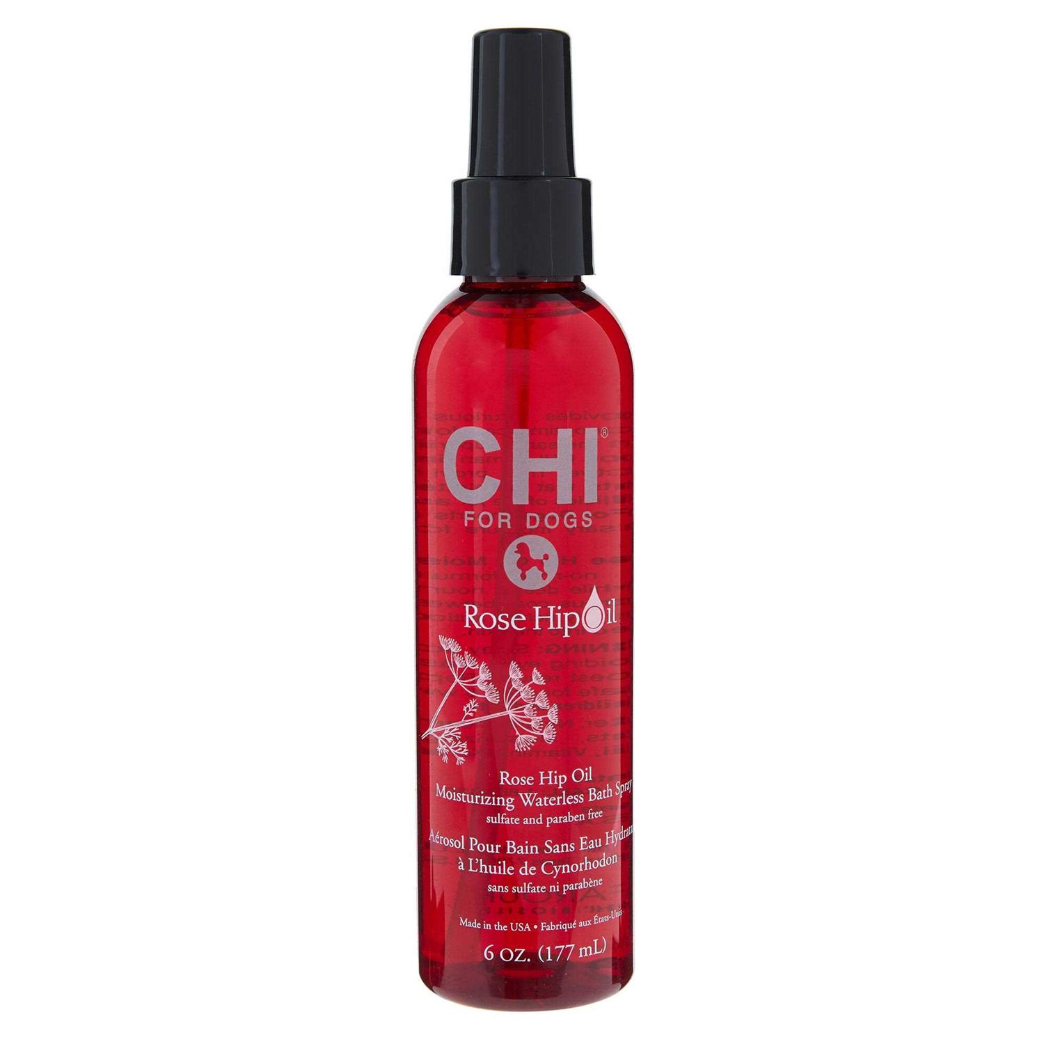 CHI for Dogs Rose Hip Oil Moisturizing Waterless Bath Spray - Pet Supplies online store