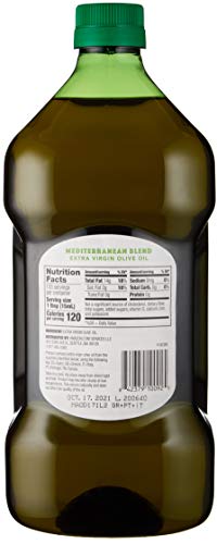 Amazon Fresh, Italian Extra Virgin Olive Oil, 2 Liter