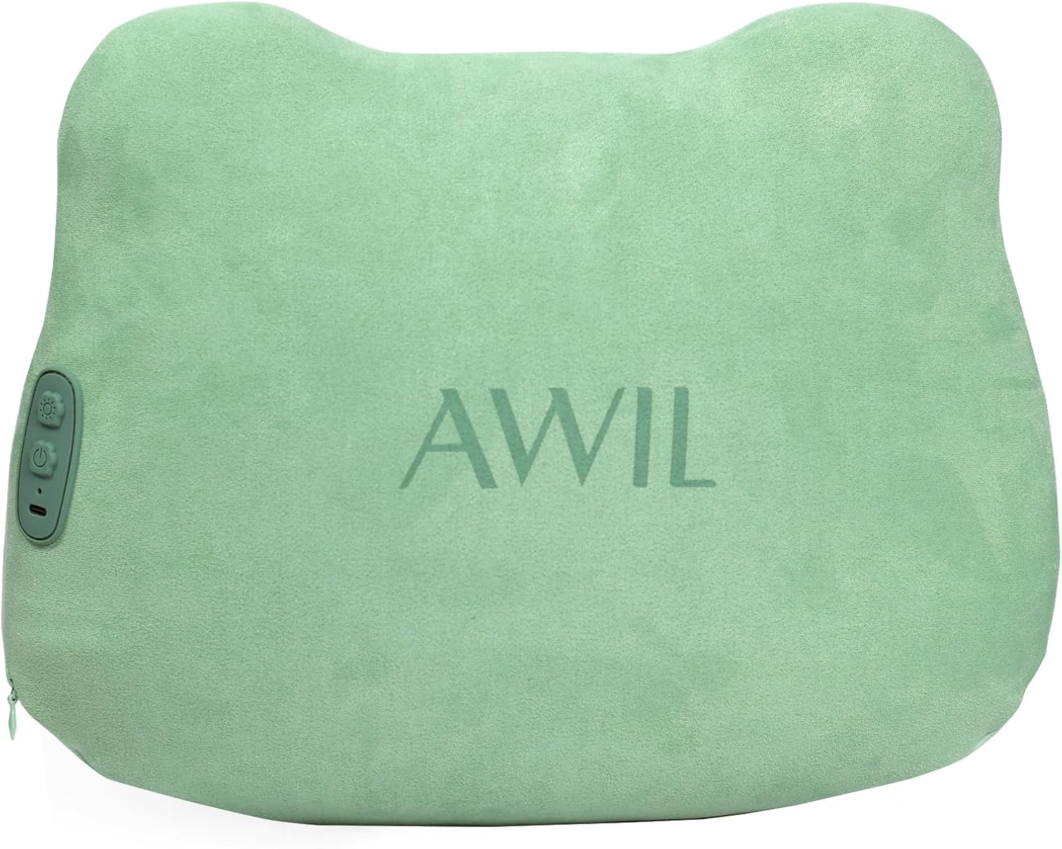 Cordless Shiatsu Back Massager with Heat – Deep Tissue Massage Pillow for Lower Back, Neck, and Shoulders, Use at Home, Car, or Office