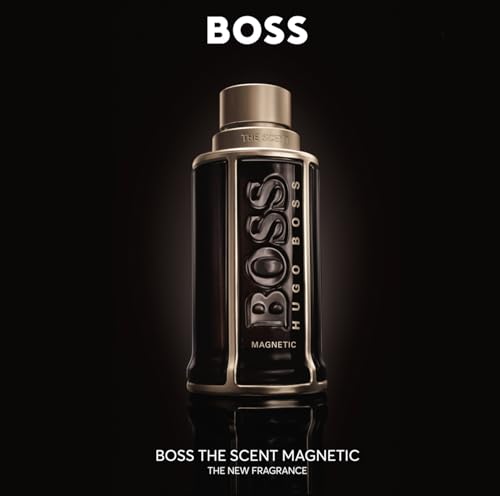 Hugo Boss The Scent Magnetic Eau de Parfum – Ambery Men's Cologne – With Notes of Maninka Fruit & Vanilla – Luxury Perfumes for Men – Long Lasting Fragrance