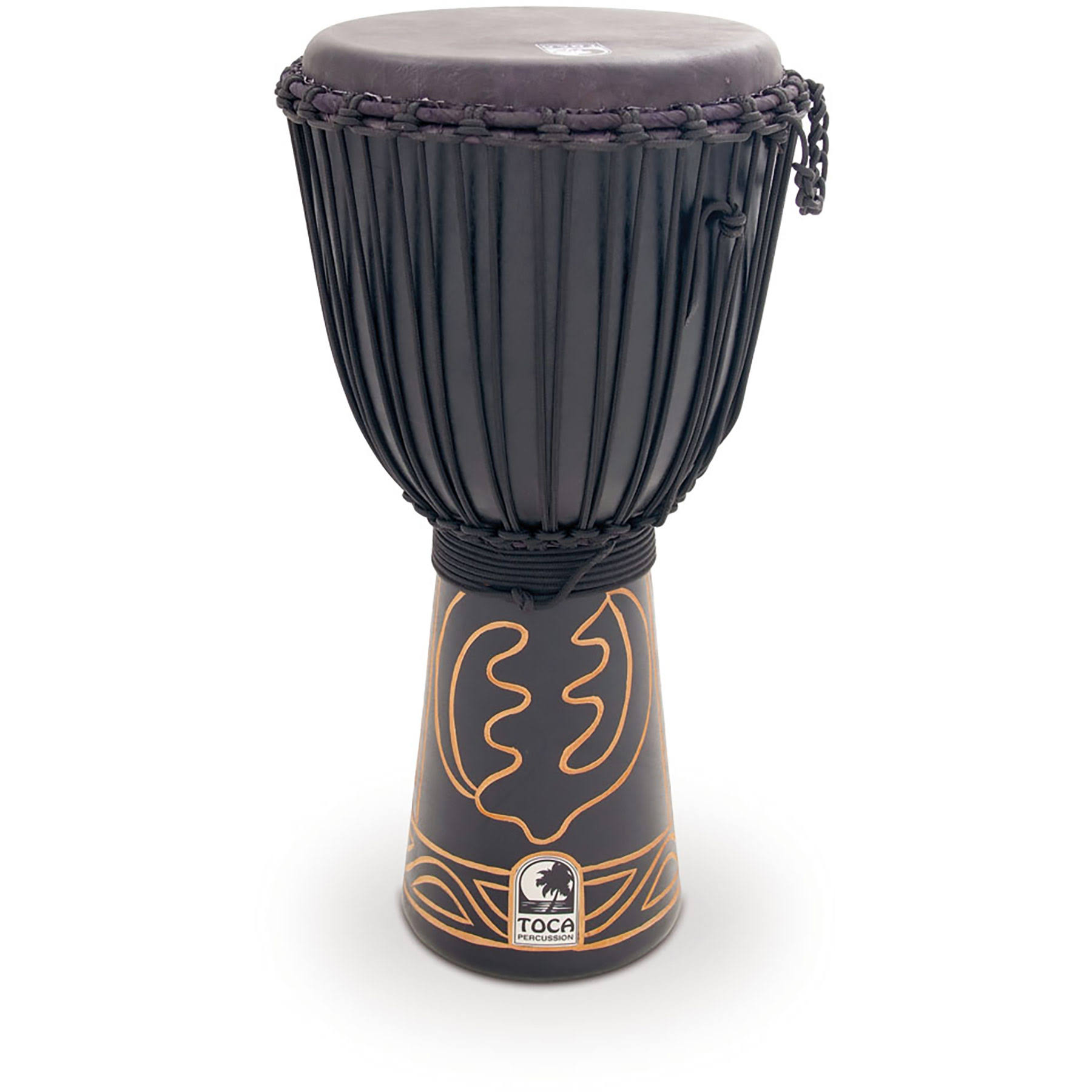 Toca 12x22 Black Mamba Djembe with Bag and Djembe Hat