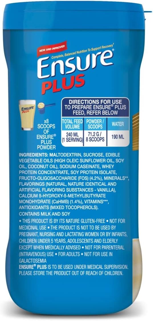 Ensure Plus Powder - 400g (Vanilla), Lecithin