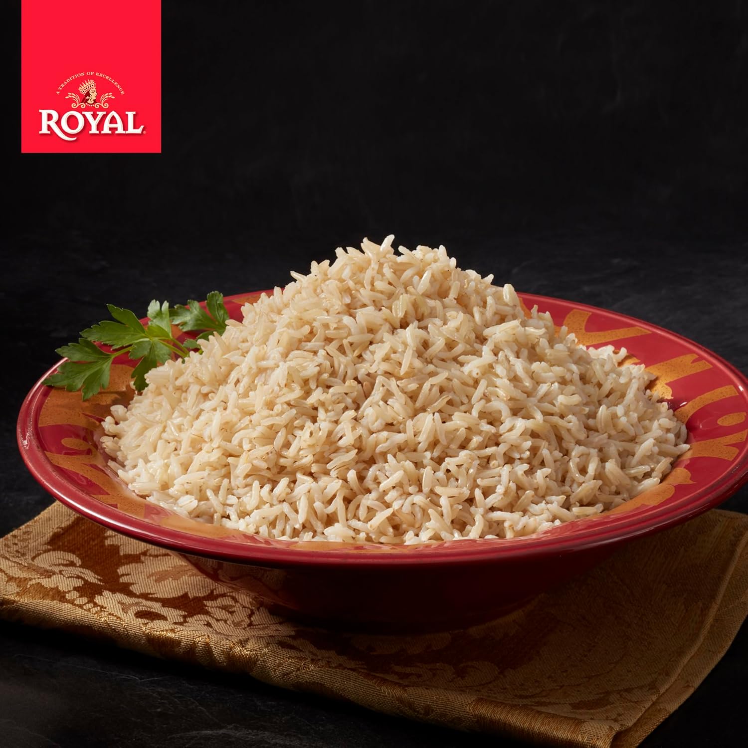 Authentic Royal - Basmati Brown Rice Whole Grain, Naturally Gluten Free and Vegan - 10 Pounds