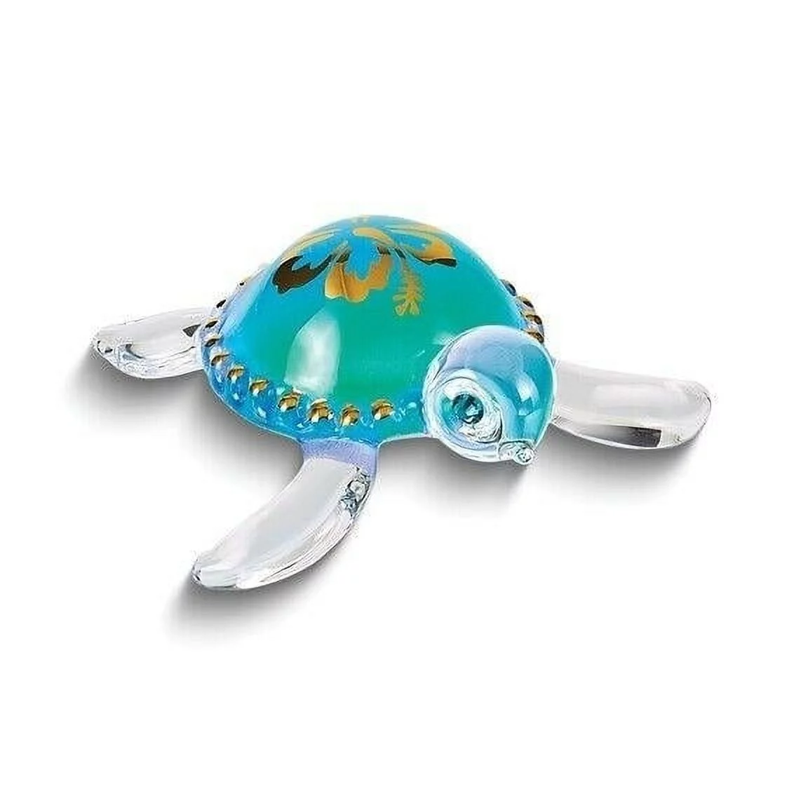 Aloha Sea Turtle Glass Figurine, 1.75 in.