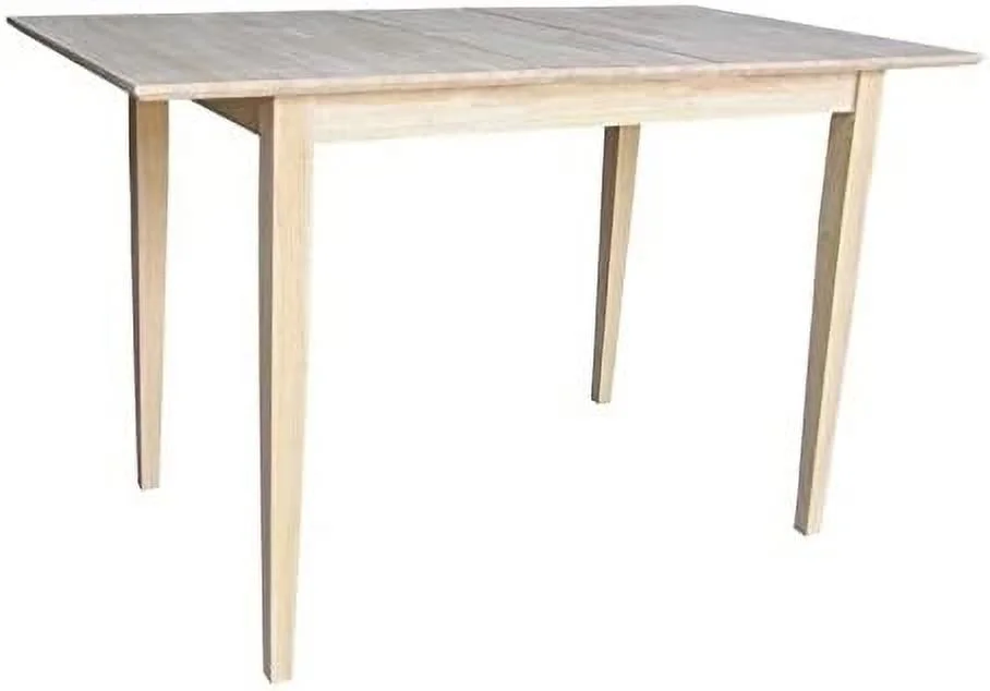 Pemberly Row Unfinished Shaker Wood Counter Height Dining Table