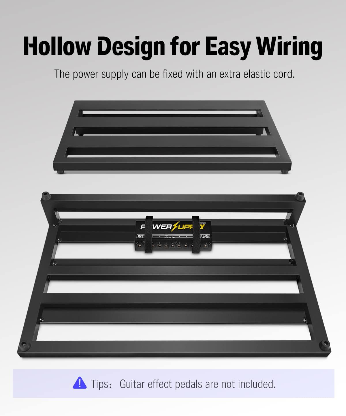 Donner Guitar Pedal Board Case DB-4 Disassembled Pedalboard 20'' x 8'' with Bag