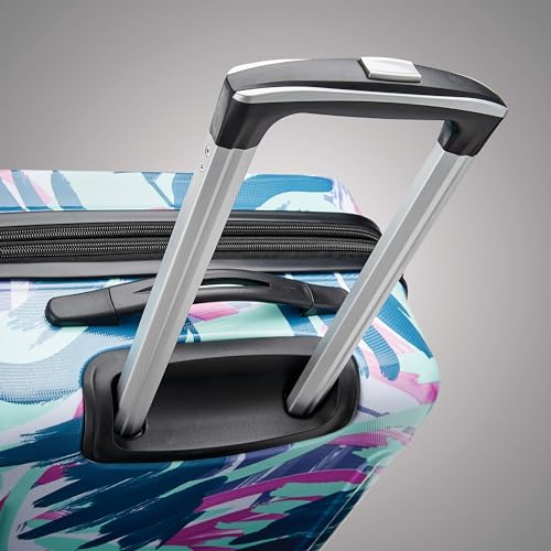 American Tourister Moonlight Hardside Expandable Luggage with Spinner Wheels, Blue Terazzo, 2-Piece Set (20/28)