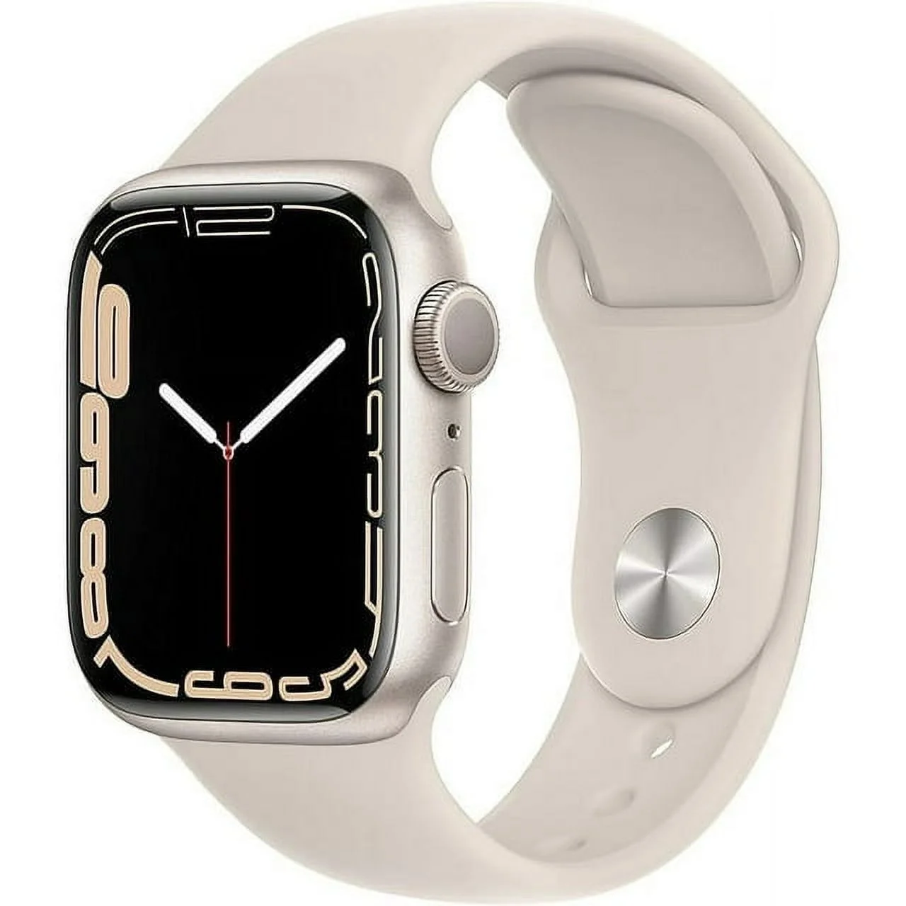 Restored Apple Watch Gen 7 Series 7 45mm Starlight Aluminum - Starlight Sport Band 3J562LL/A (Refurbished)
