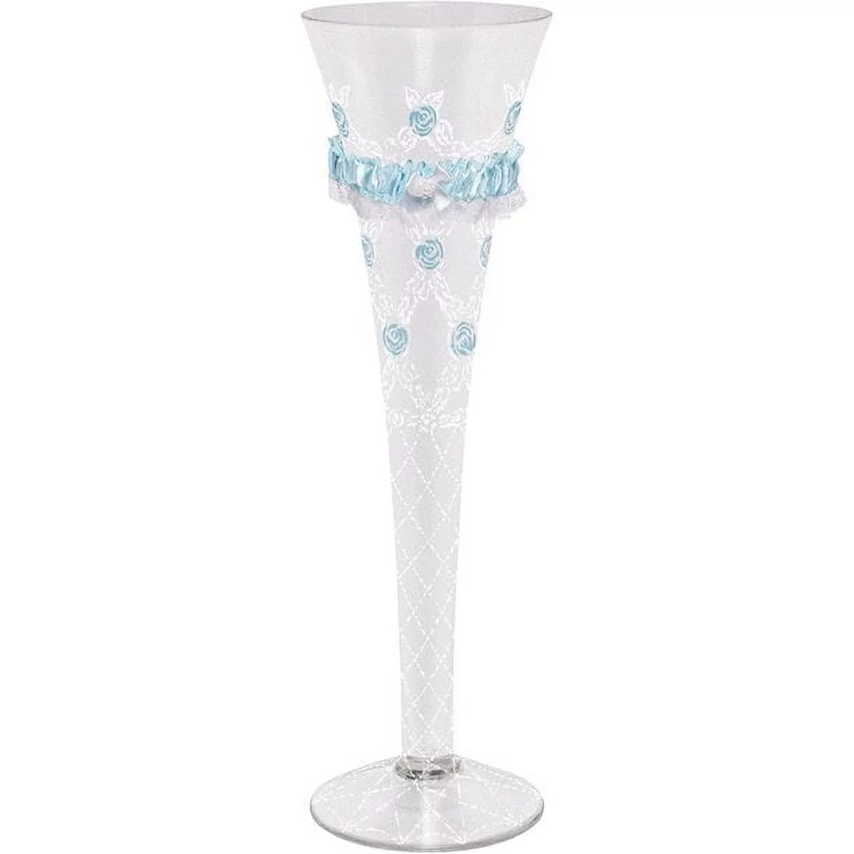 Lolita Hand Painted Champagne Flute Glass, Something Blue