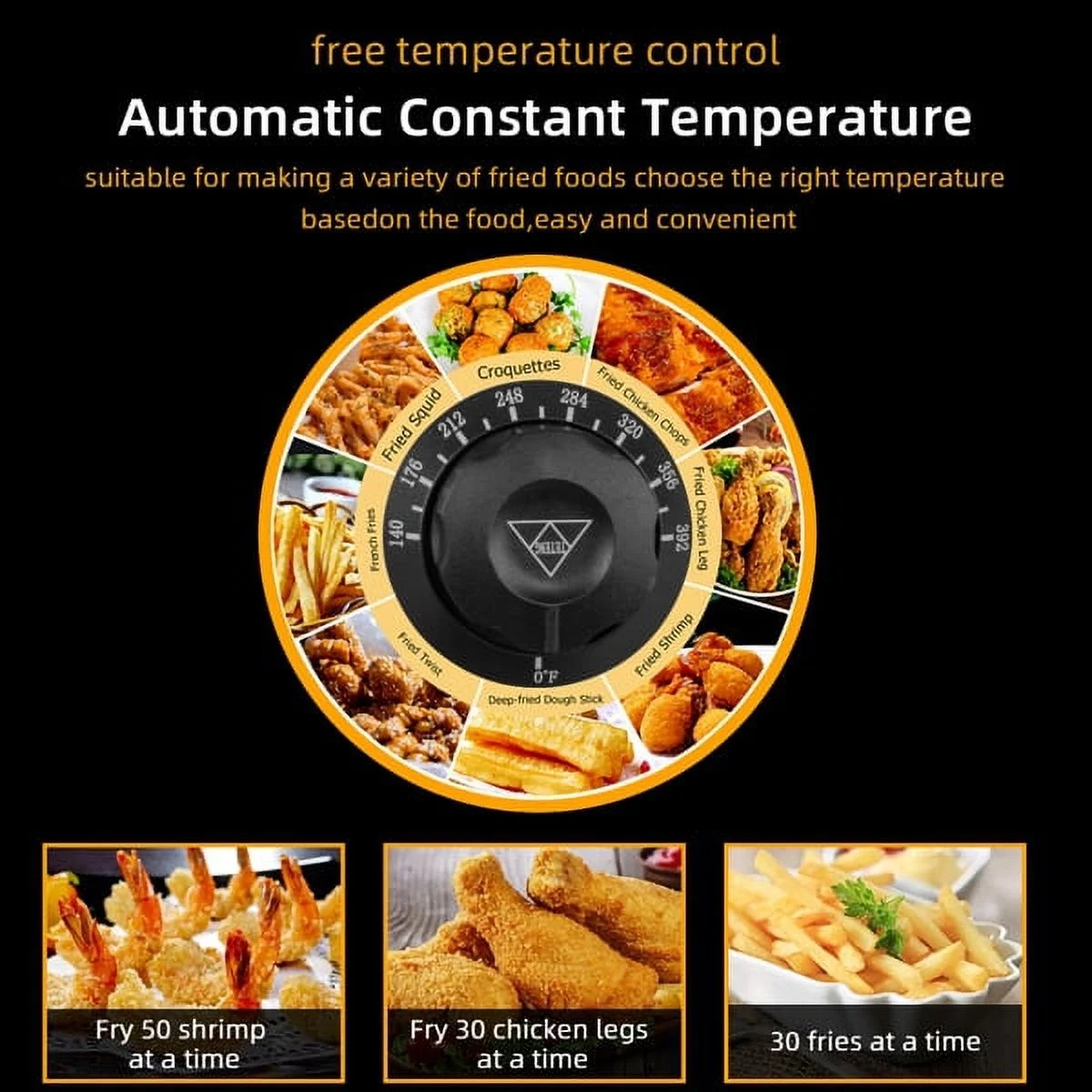 SYTHERS Double Tank Deep Fryer 16.9Qt/16L Total Capacity 24.9Qt/23.6L Stainless Steel Faucet Double Tank Deep Fryer 3400W Max (8L 8L Big Blue/Large Handle)