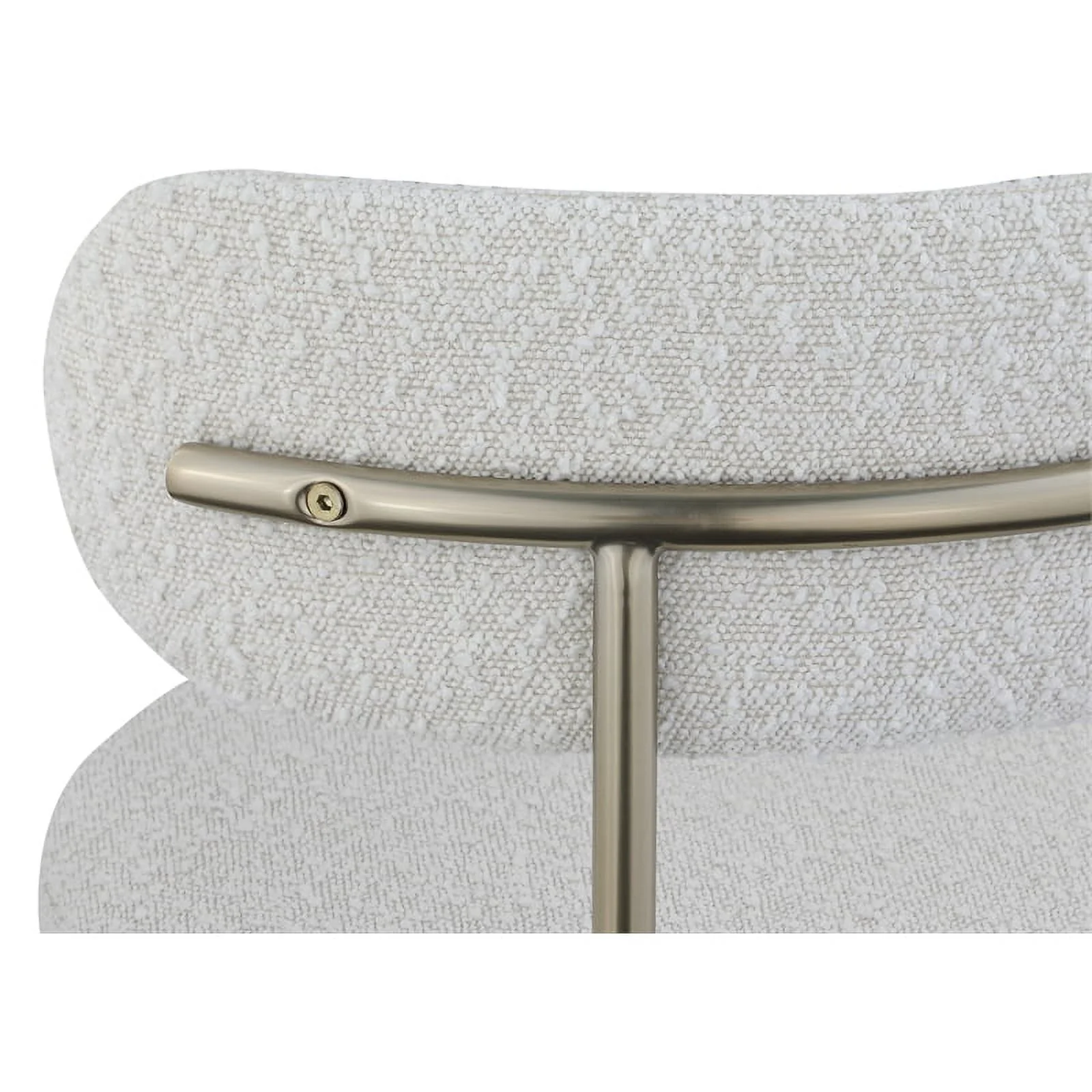 Meridian Furniture Beacon Cream Boucle Fabric Dining Chair