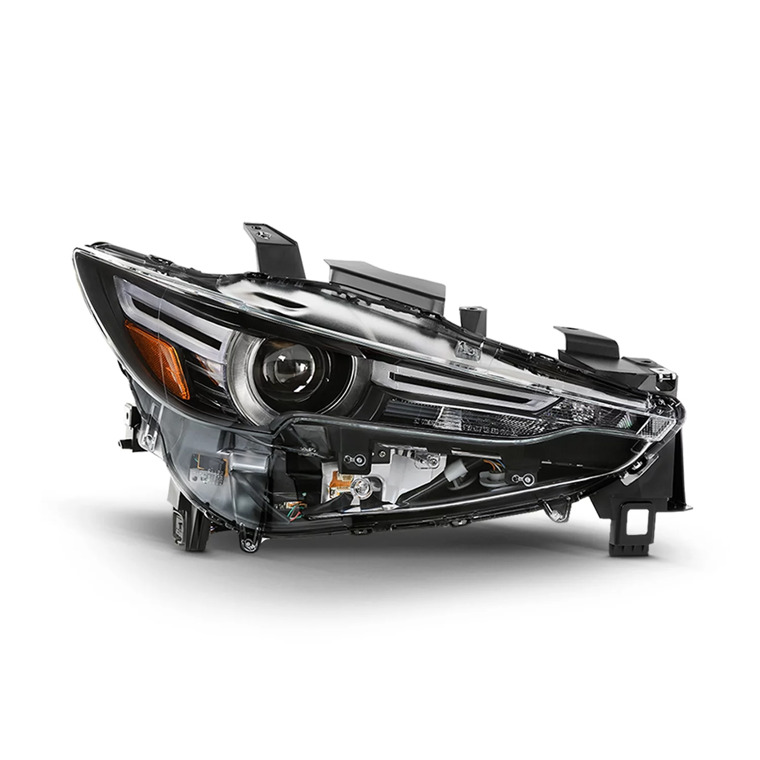 AKKON - Fits 2017-2021 Mazda CX-5 Full LED Tube w/ AFS Projector Headlight Right Passenger Side