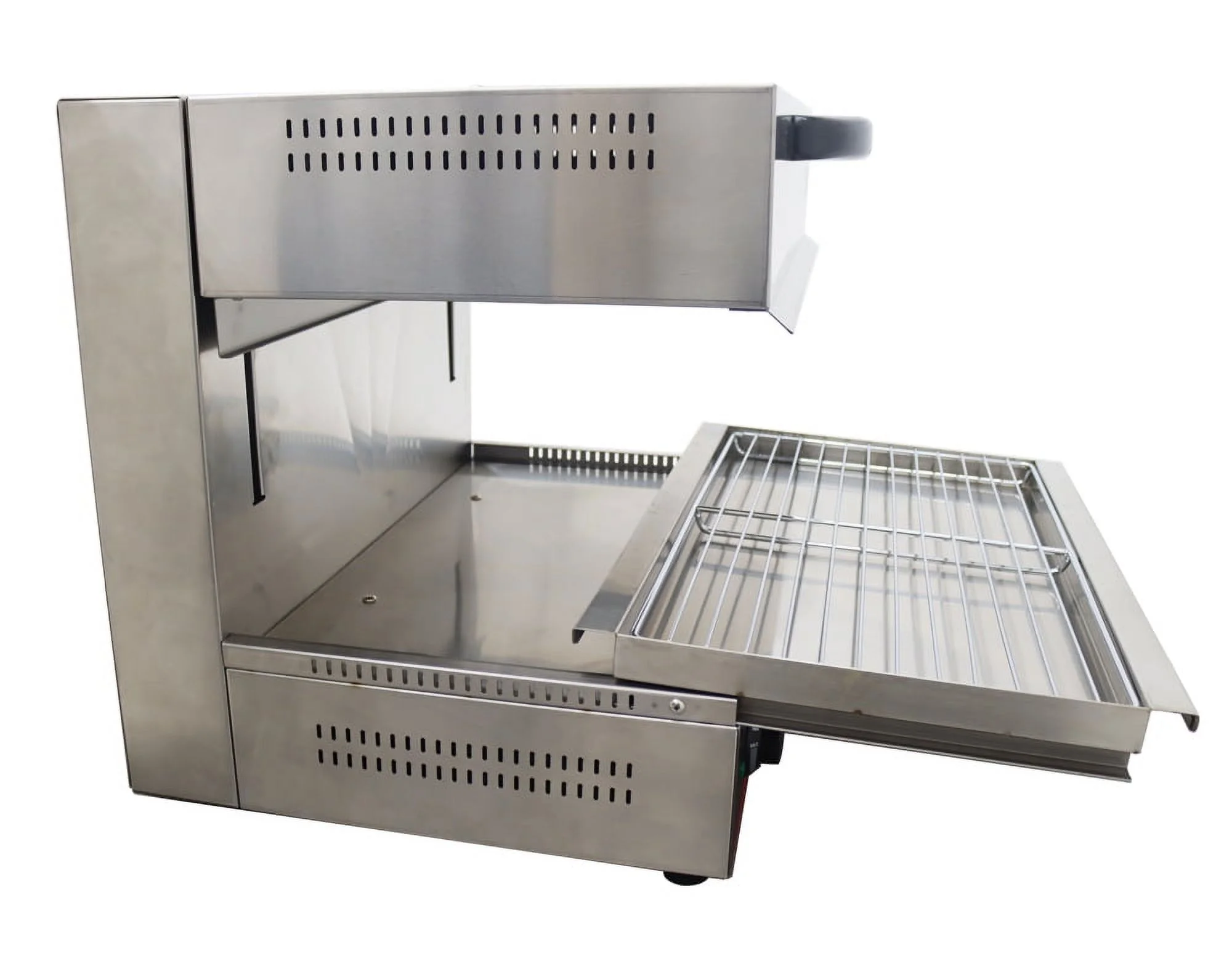 INTBUYING Electric Lift-Up Salamander Surface Stove Grill Barbecue Oven Cheese Melter Stainless Steel Kitchen Equipment 220V