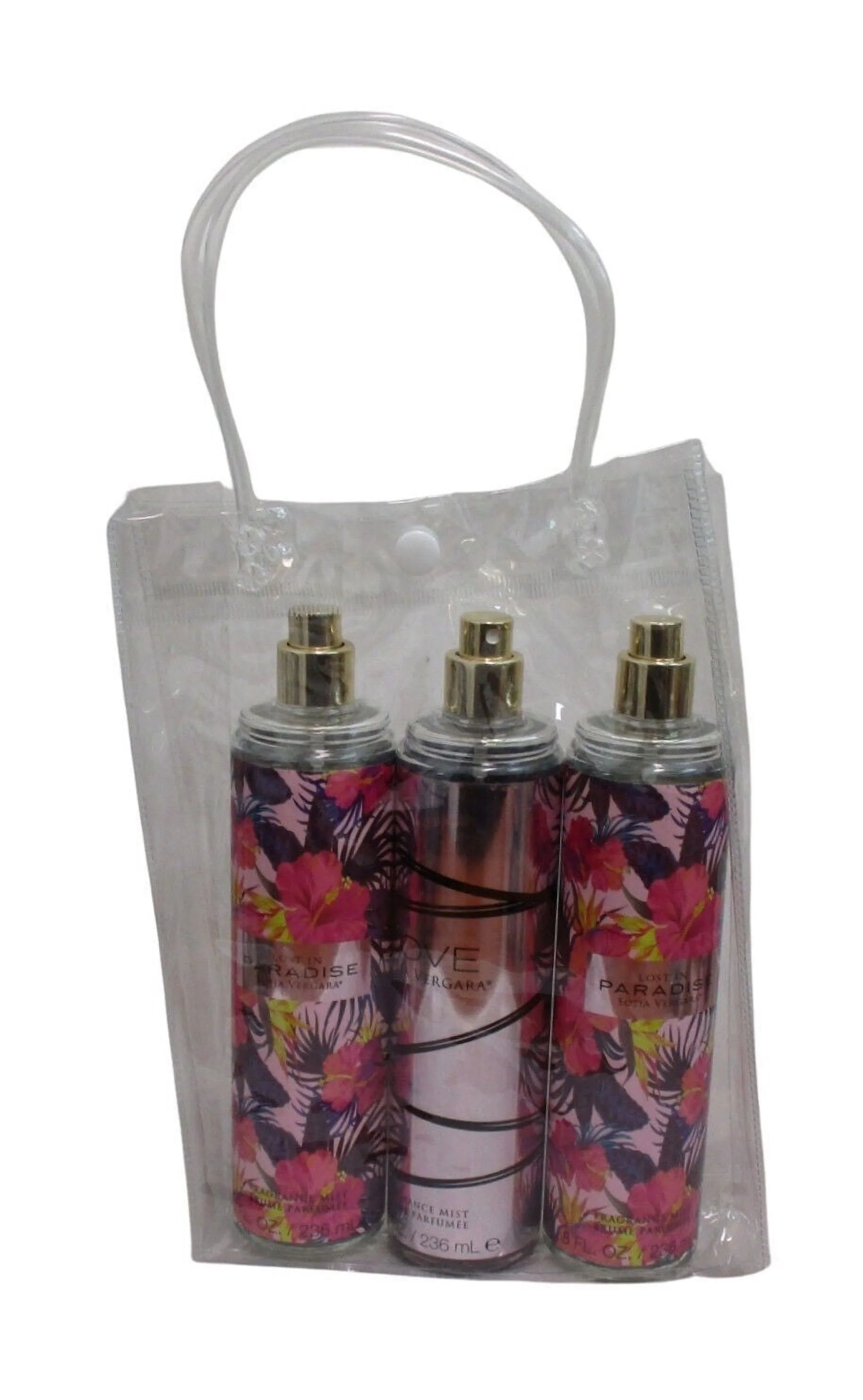 Sofia Vergara Body Mist Gift Set of 3  Sofia Love, Lost in Paradise 8 oz