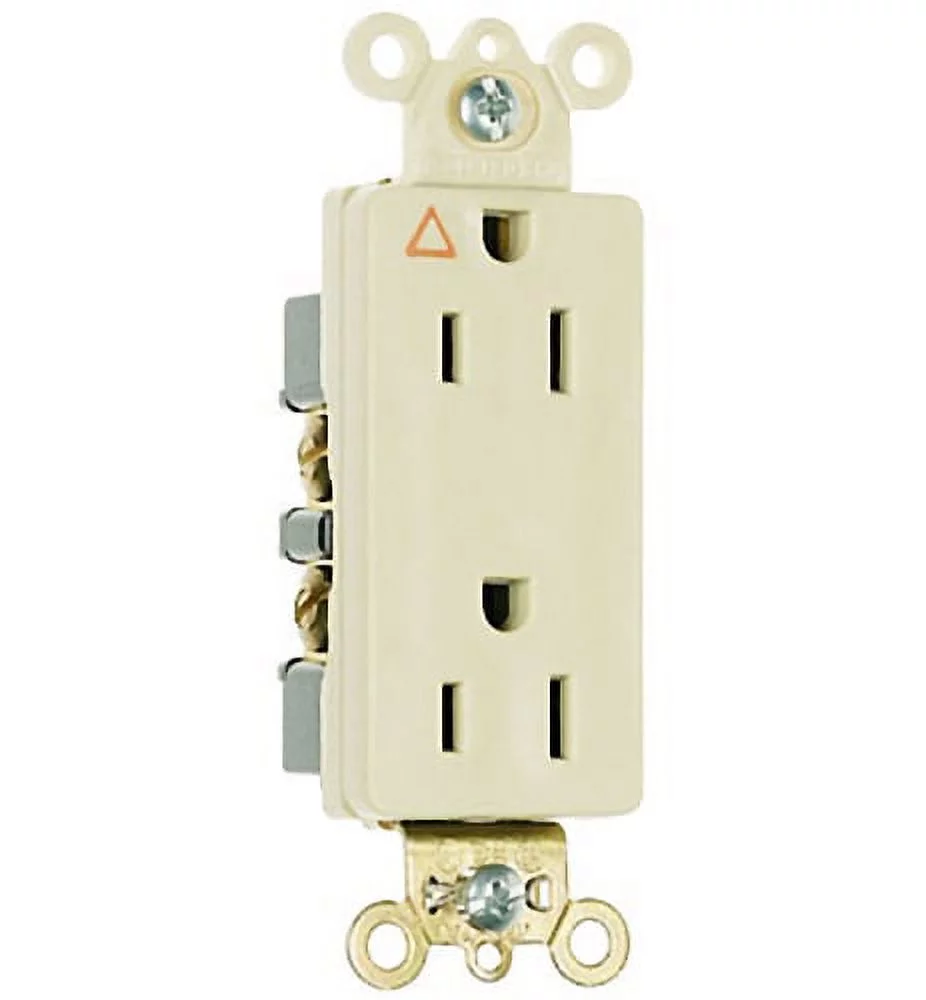 P&S Ivory Decorator Specification Grade Isolated Ground Receptacle 20A IG26362-I