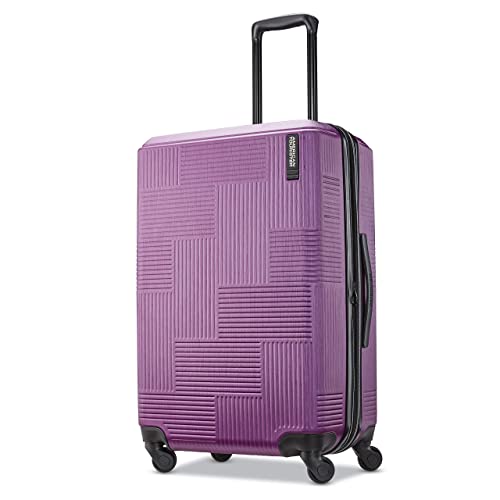 American Tourister Stratum XLT Expandable Hardside Luggage with Spinner Wheels, Jet Black, Carry-On 21-Inch