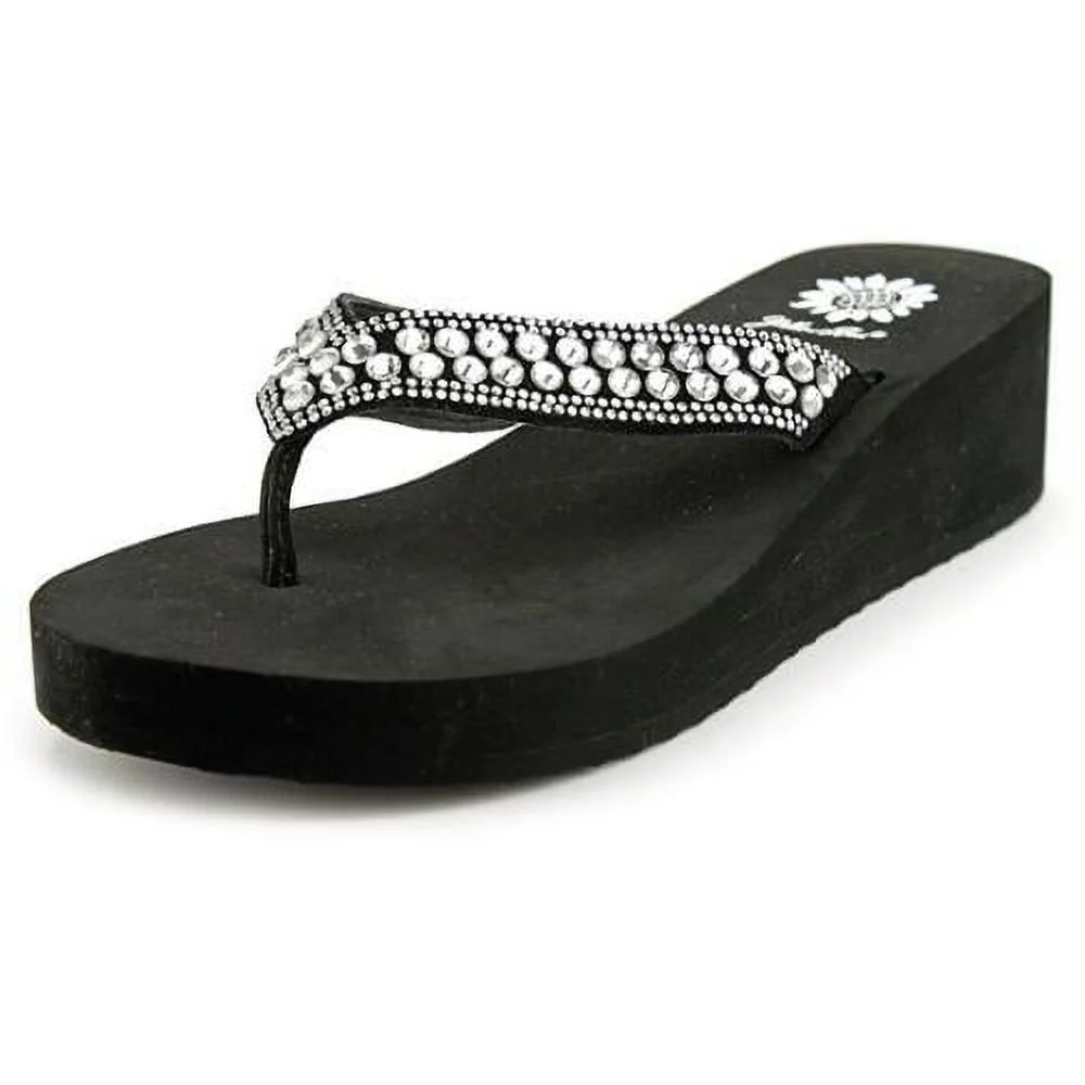 Yellow Box Womens Sparrow Leather Split Toe Casual Platform Sandals