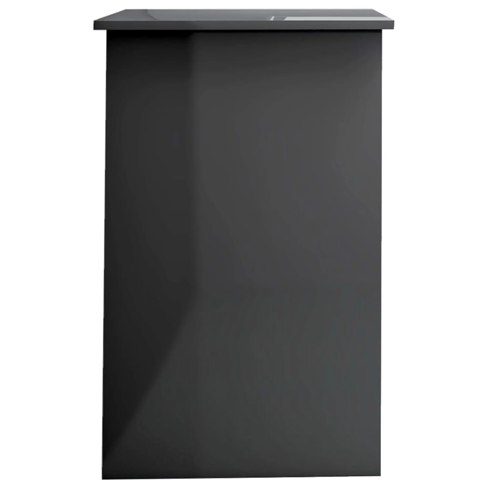 moobody Desk High Gloss Gray 39.4