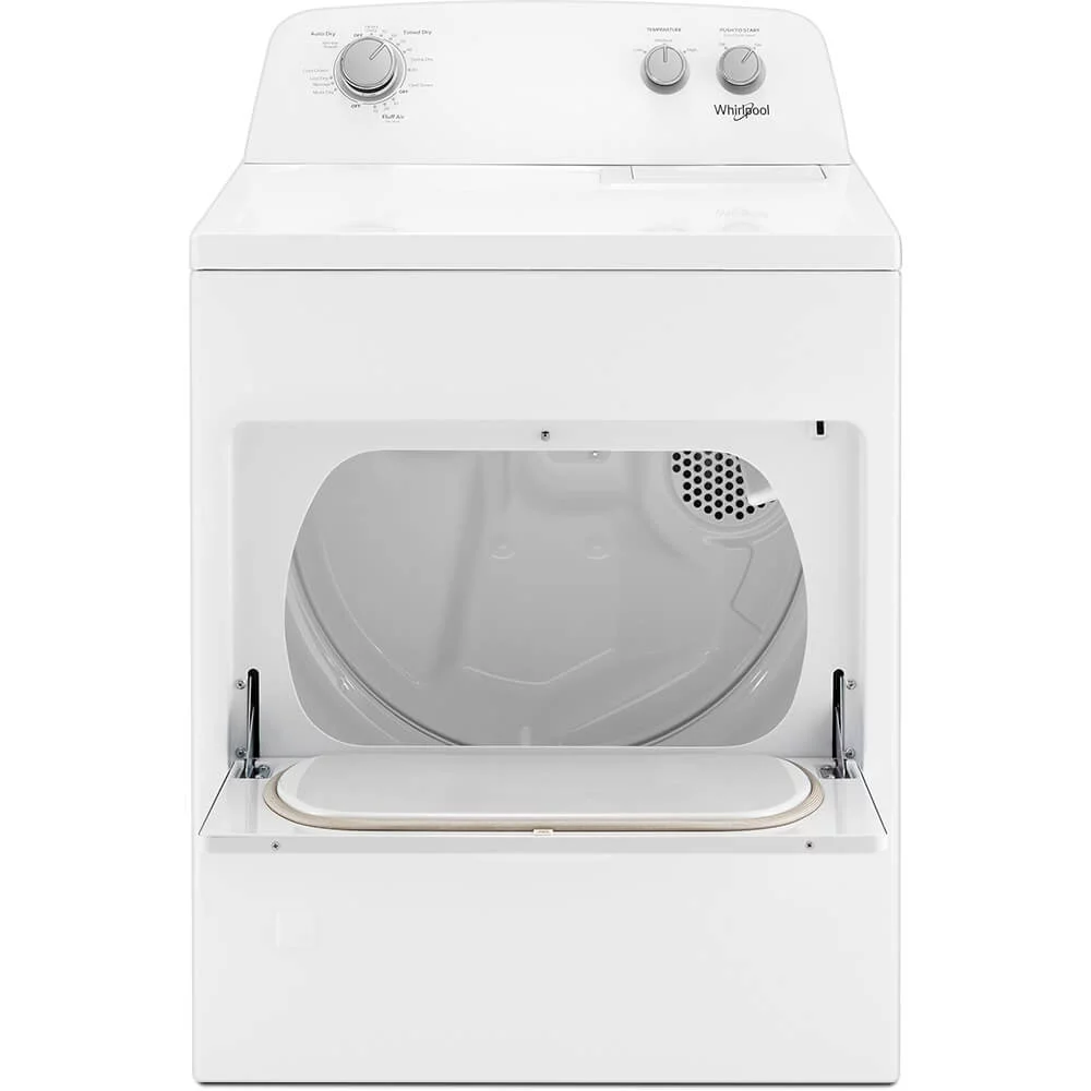 Whirlpool® Brand New WED4850HW 7.0 Cu. ft. Top Load Electric Dryer with Auto Dry™ System.  Product Height 43