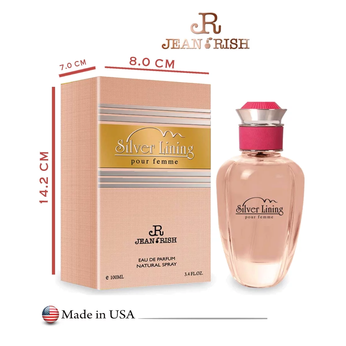 Silver Lining Eau De Parfum Spray for Women, 3.4 FL. OZ. 100ML Perfume