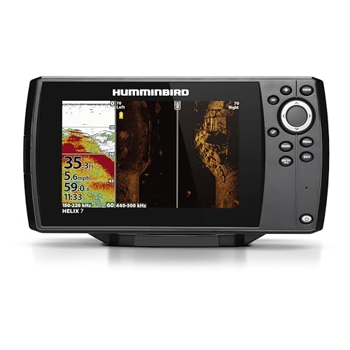 Humminbird Helix 7 G4 GPS Fish Finder with Transducer, Dual Spectrum Chirp Sonar, Side Imaging