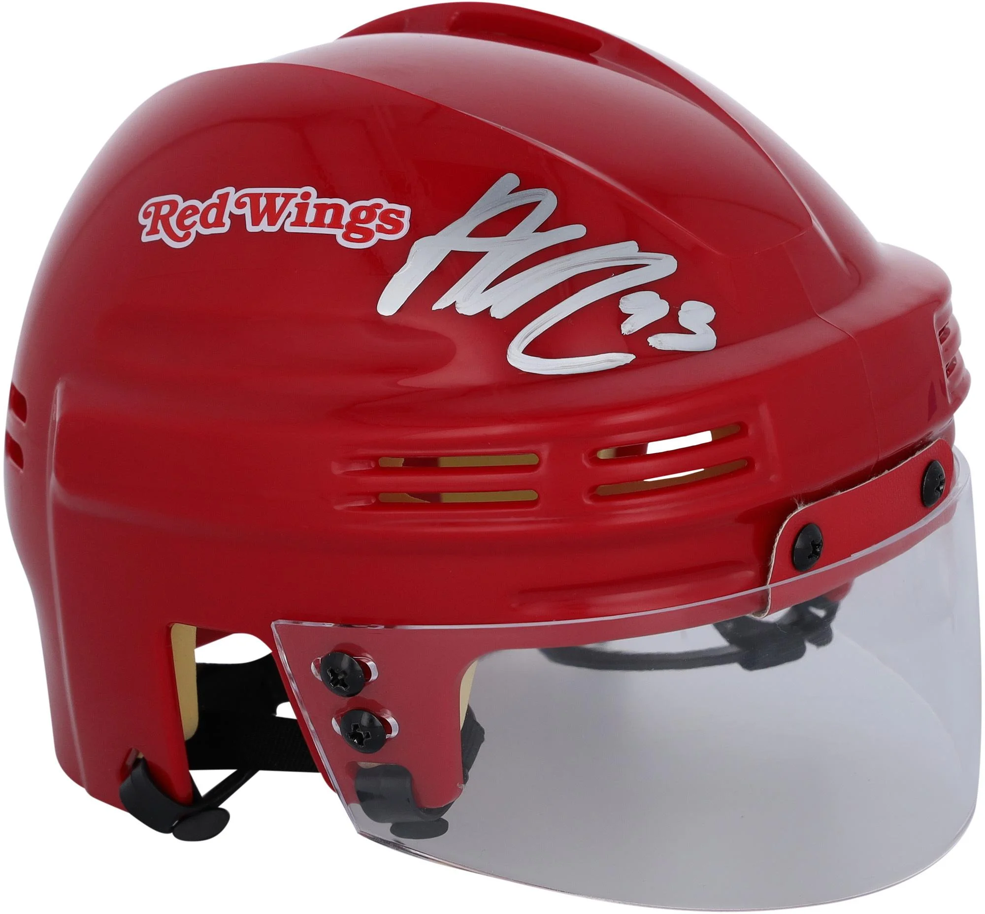 Alex DeBrincat Detroit Red Wings Autographed Red Mini Helmet - Fanatics Authentic Certified