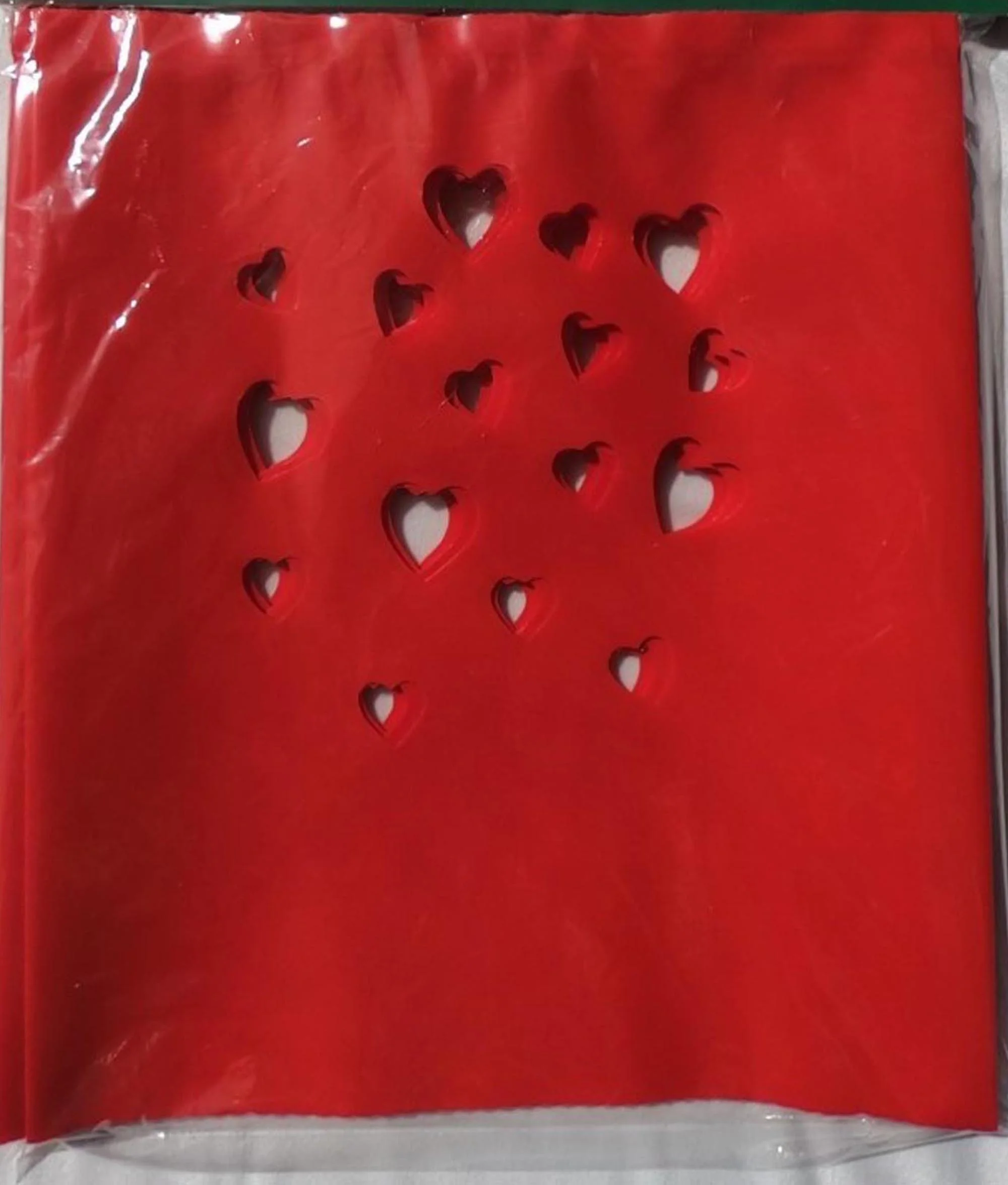 RED HEARTS - VALENTINES DAY - Electric Luminary - Luminaria Light - Rc Replacement Sleeves - 1 Pack - 10 Pieces - Plastic - Fit Rc - Outdoor Pathway Lights - MADE IN AMERICA - FREE SHIP