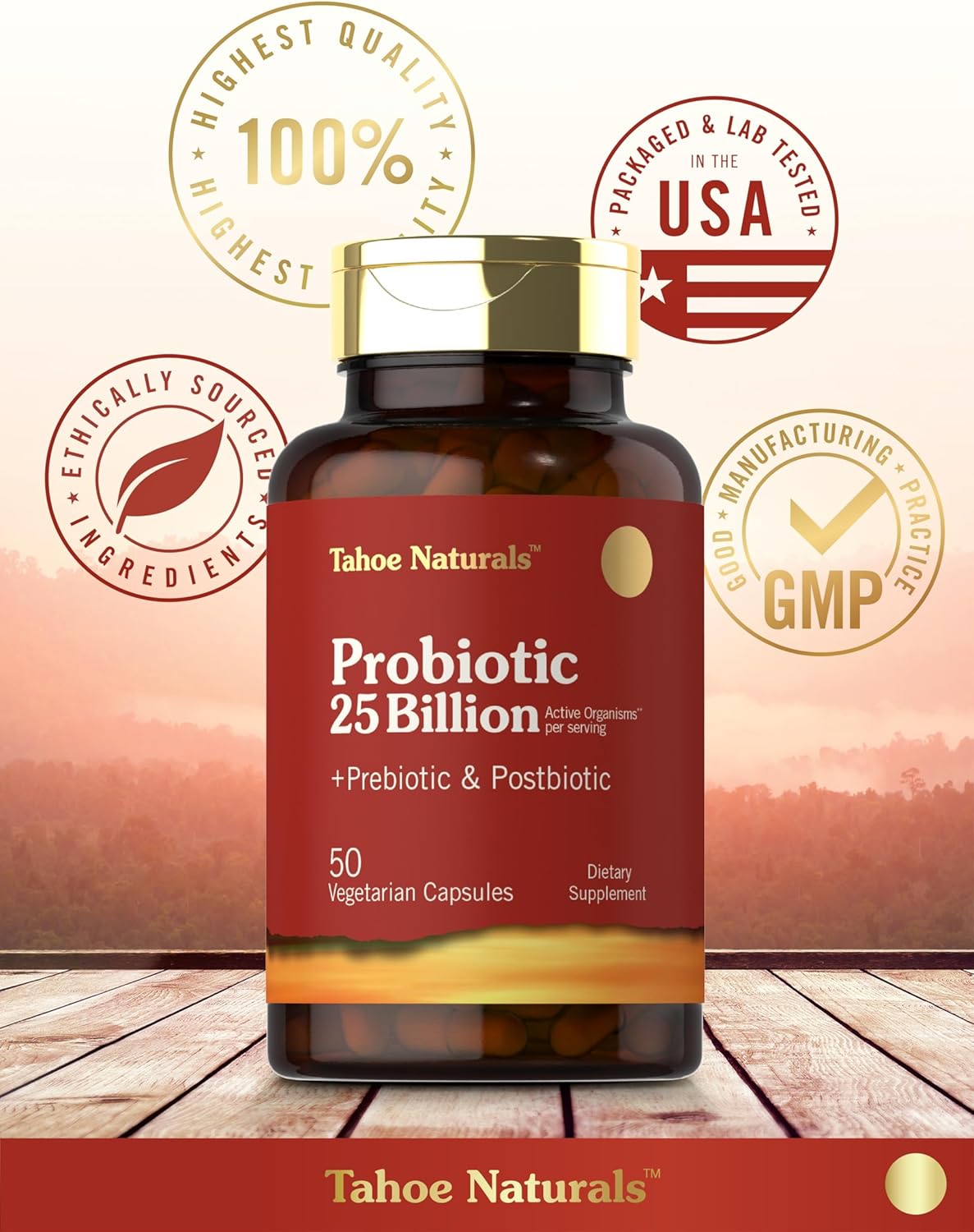 Carlyle Prebiotic, Probiotic & Postbiotic | 25 Billion CFU | 50 Powder Pills | Men and Women's Digestive Health | Vegetarian and non-GMO Supplement