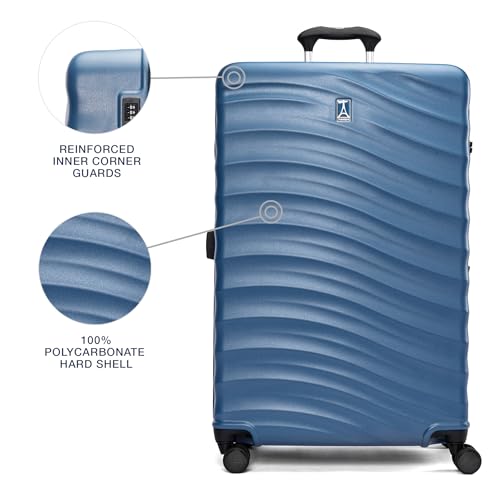 Travelpro Maxlite Air V2 Hardside Expandable Carry on Luggage, 8 Spinner Wheels, Lightweight Hard Shell Suitcase, TSA lock, Black, Carry On 21-Inch