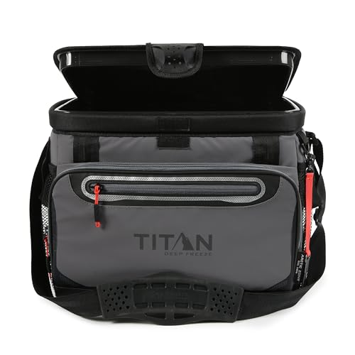 Titan Deep Freeze Coolers - Zipperless Hardbody Cooler - Deep Freeze Insulation, HardBody Liner, and SmartShelf