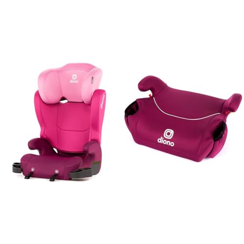 Diono Cambria 2 XL, Dual Latch Connectors, 2-in-1 Belt Positioning Booster Seat, High-Back to Backless Booster with Space and Room to Grow, 8 Years 1 Booster Seat, Black