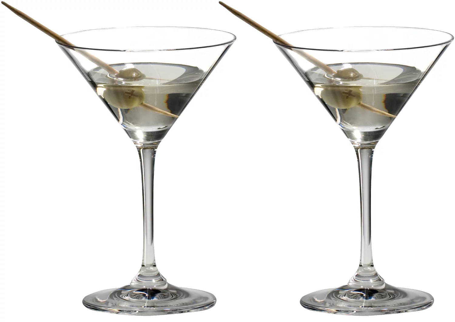 Riedel Vinum Martini Glass (6-Pack) with Microfiber Polishing Cloth