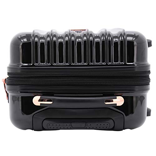 kensie Women's Alma Hardside Spinner Luggage, Expandable, Japanese Carmine Red, Carry-On 20-Inch